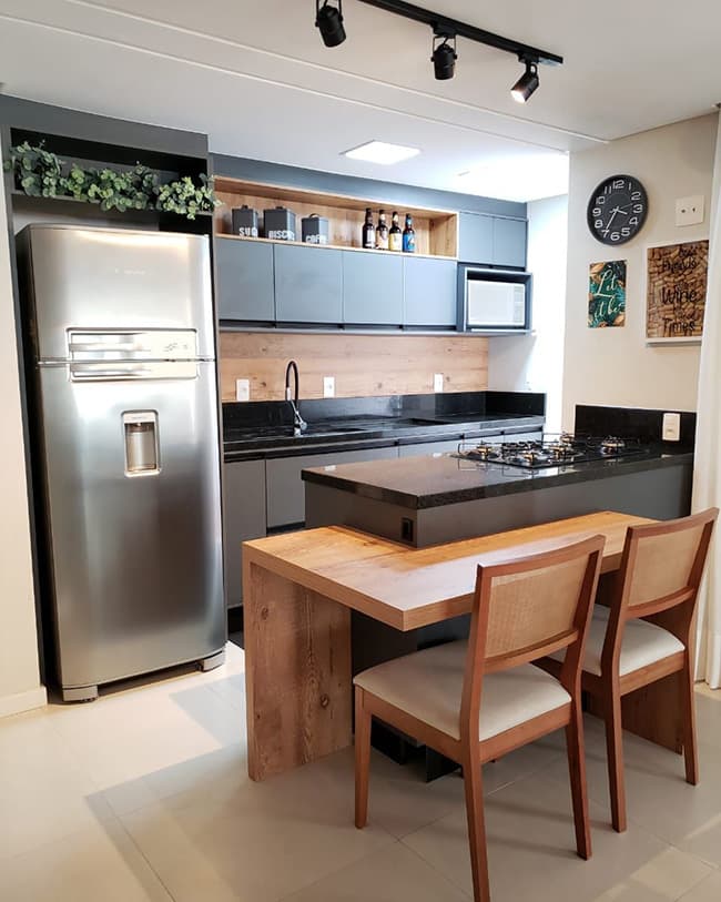 decoração cozinha apartamento compacto