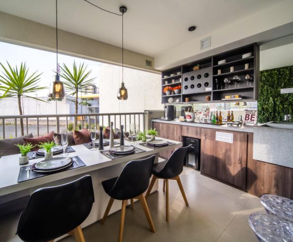 espaço gourmet compacto