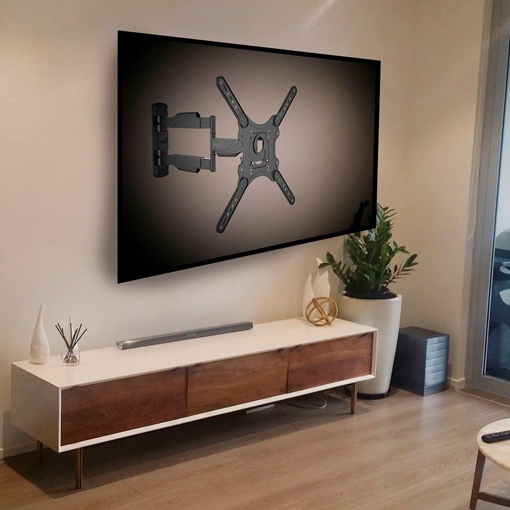 tv na parede com suporte fixo