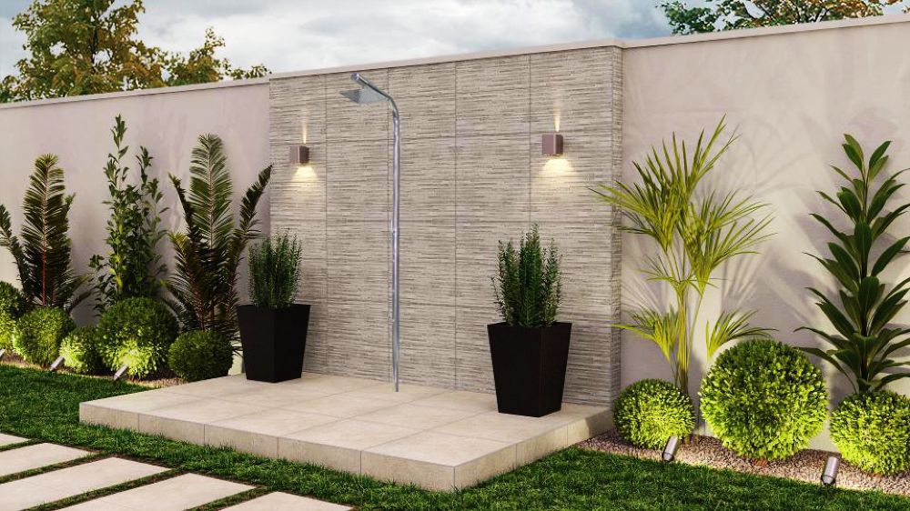 ducha para piscina pequena
