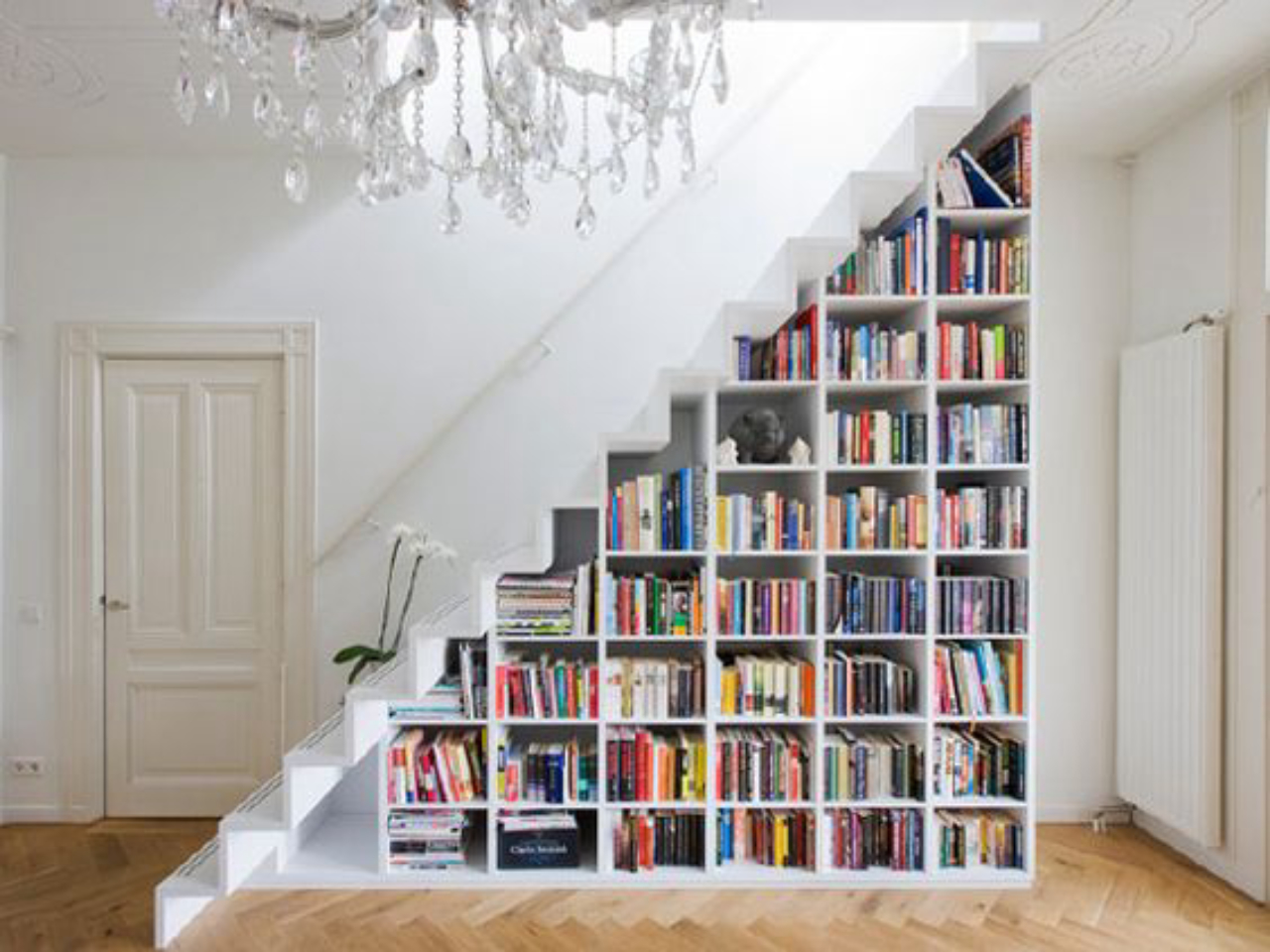 ideias para decorar vão de escada