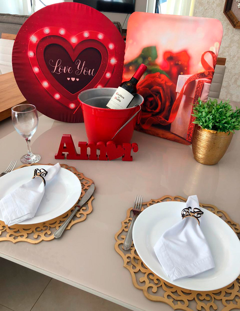 jantar romântico em casa