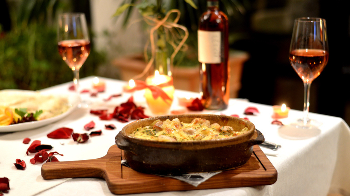 receitas fáceis jantar romântico