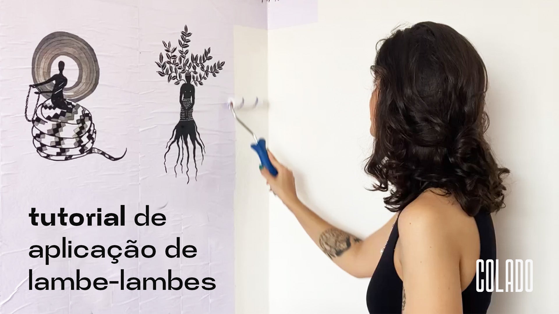 como fazer lambe lambe passo a passo