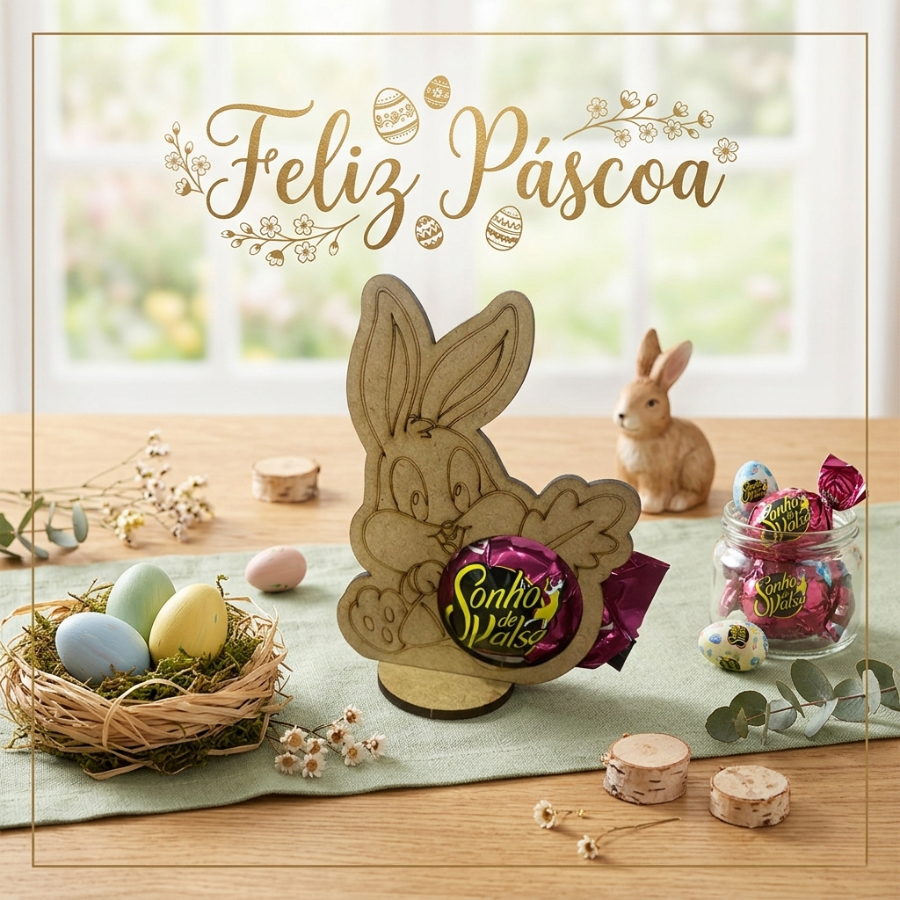lembrancinha pascoa com papel