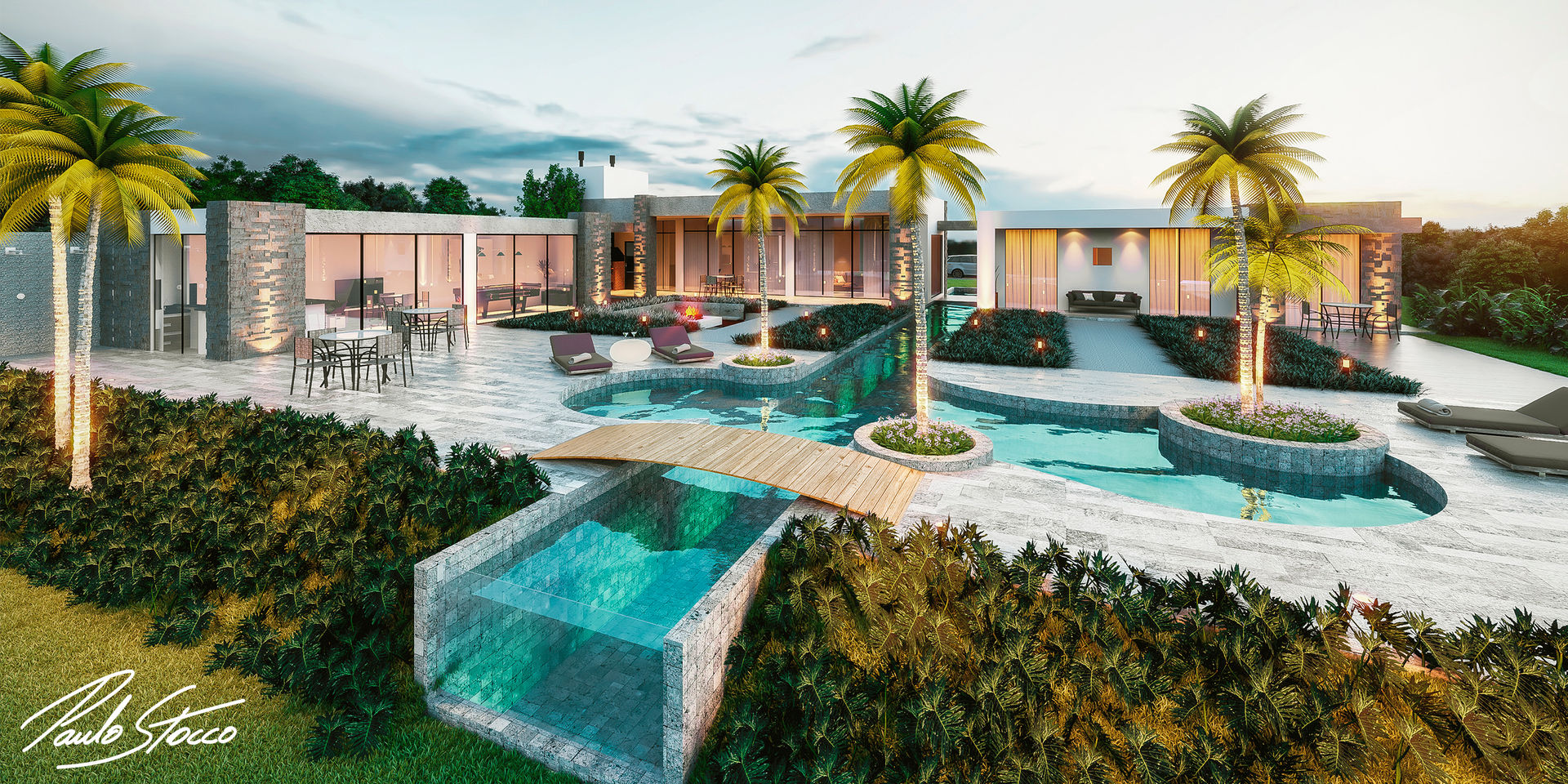 projetos de piscinas para mansões