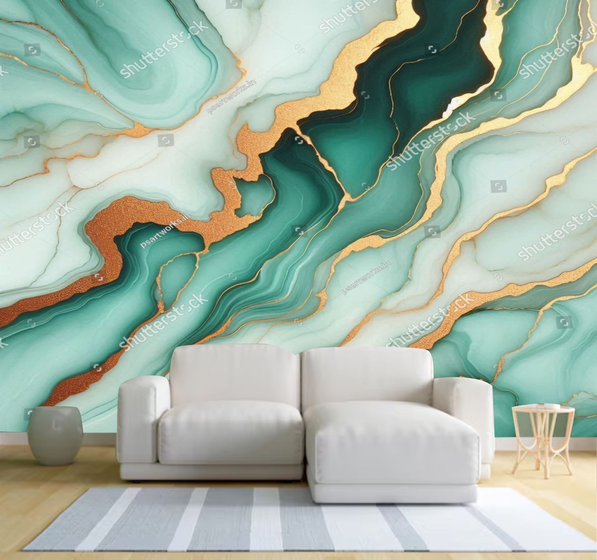 mármore verde fosco