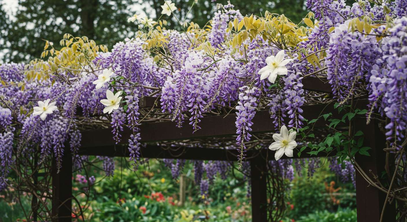 trepadeira para pergolado que cresce rápido