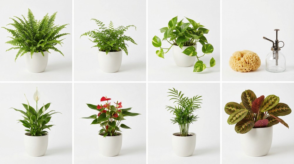 plantas pendentes para banheiro