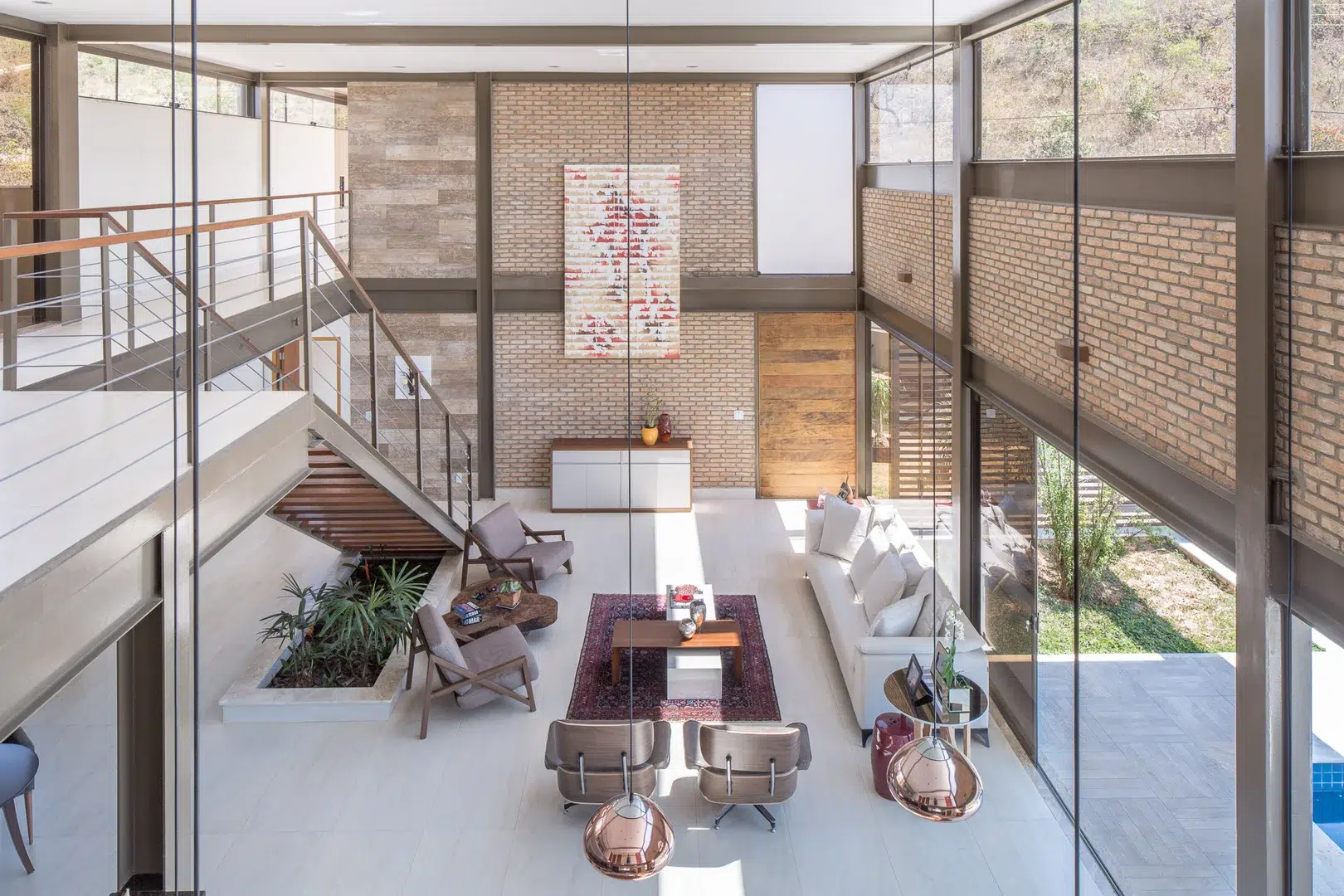 ideias de mezanino metálico para sala pequena