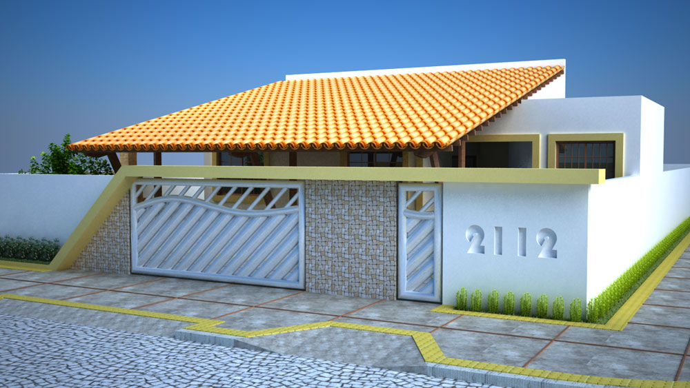 fachadas de casas com garagem