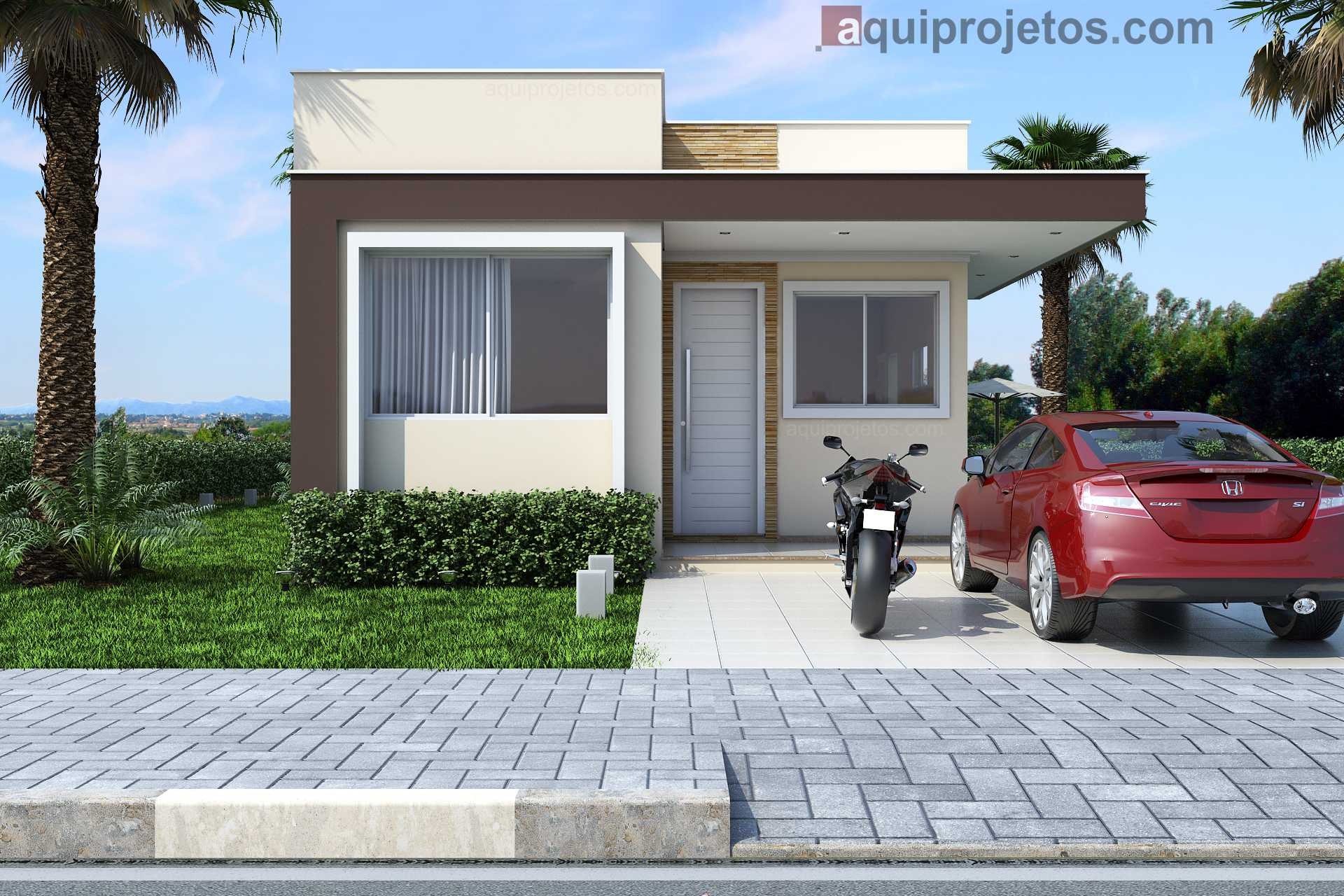 fachadas de casas pequenas