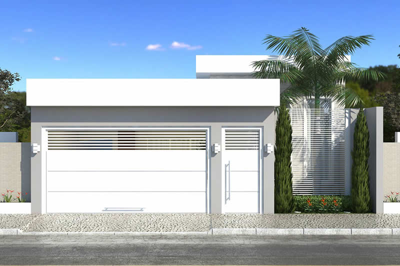 fachadas de casas com telhado aparente