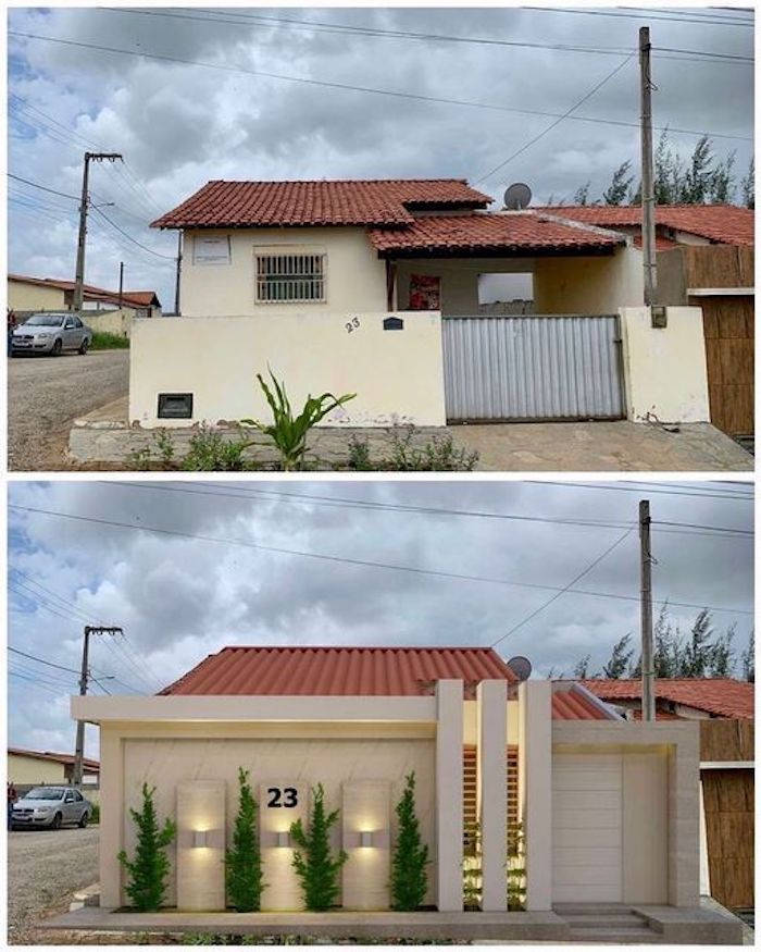fachadas de casas térreas