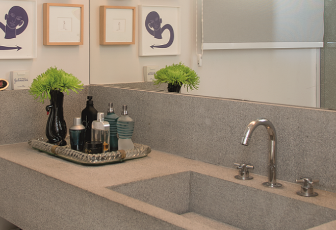 pedra com textura aveludada