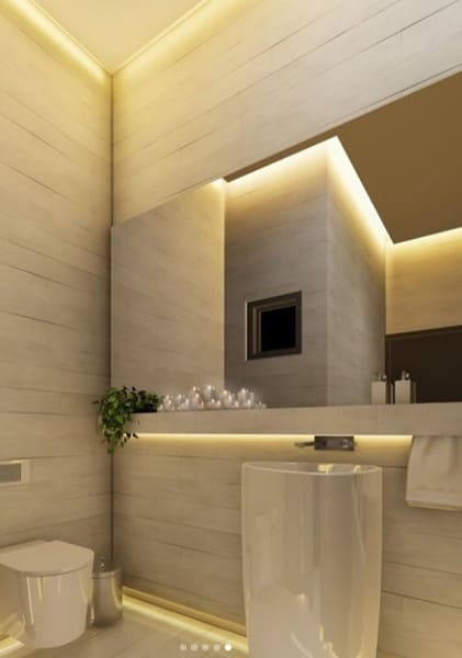 luminária led banheiro