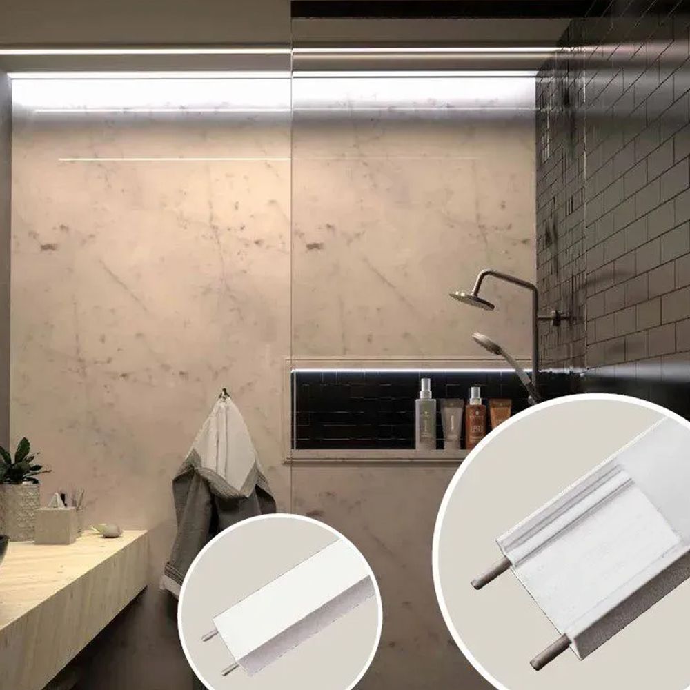 perfil de led banheiro sanca