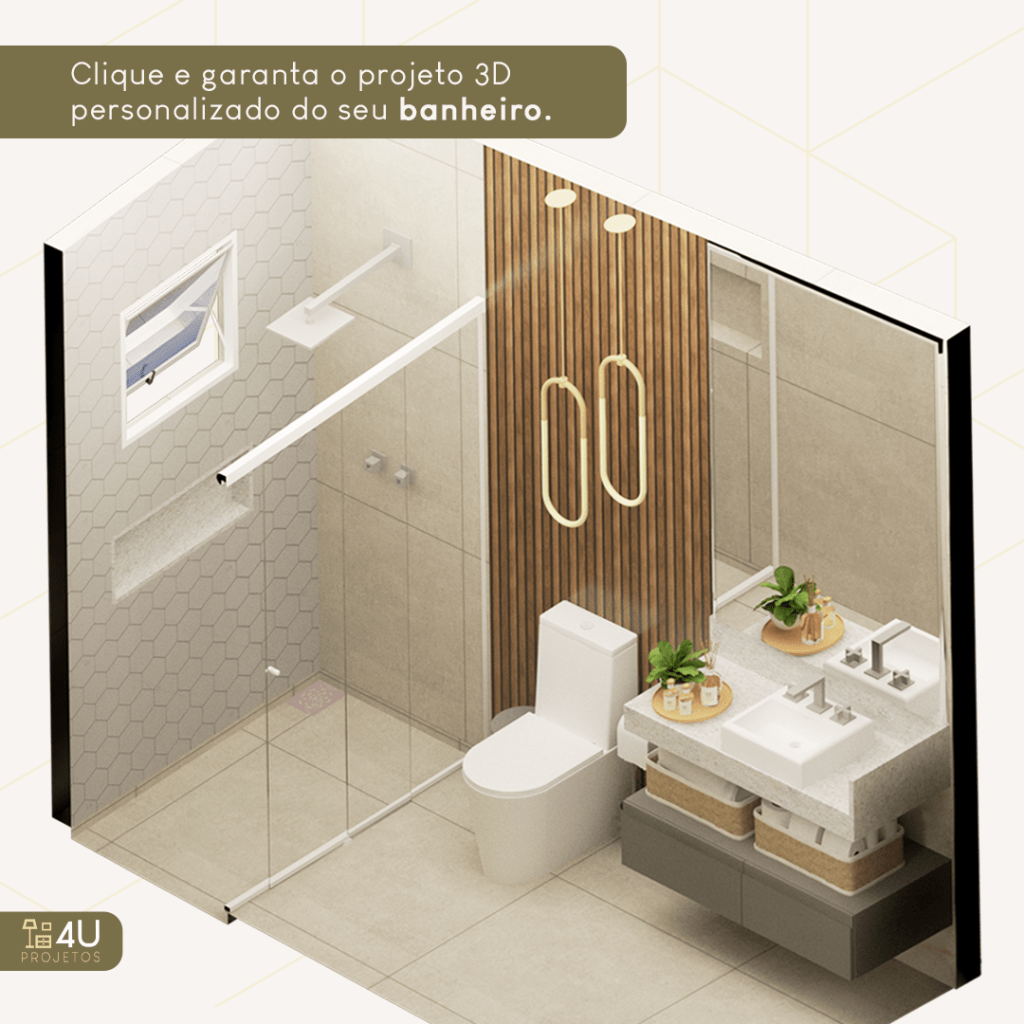 banheiro minimalista