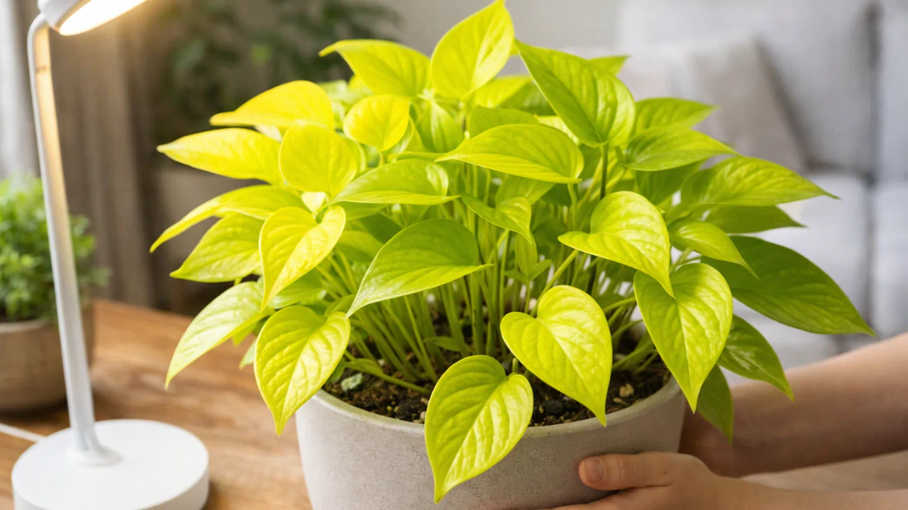 Jiboia Neon com Cachepot