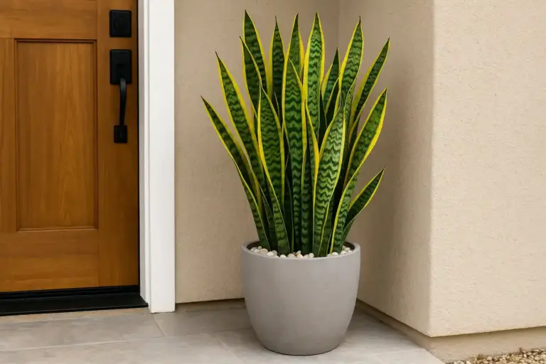 plantas com flores para entrada