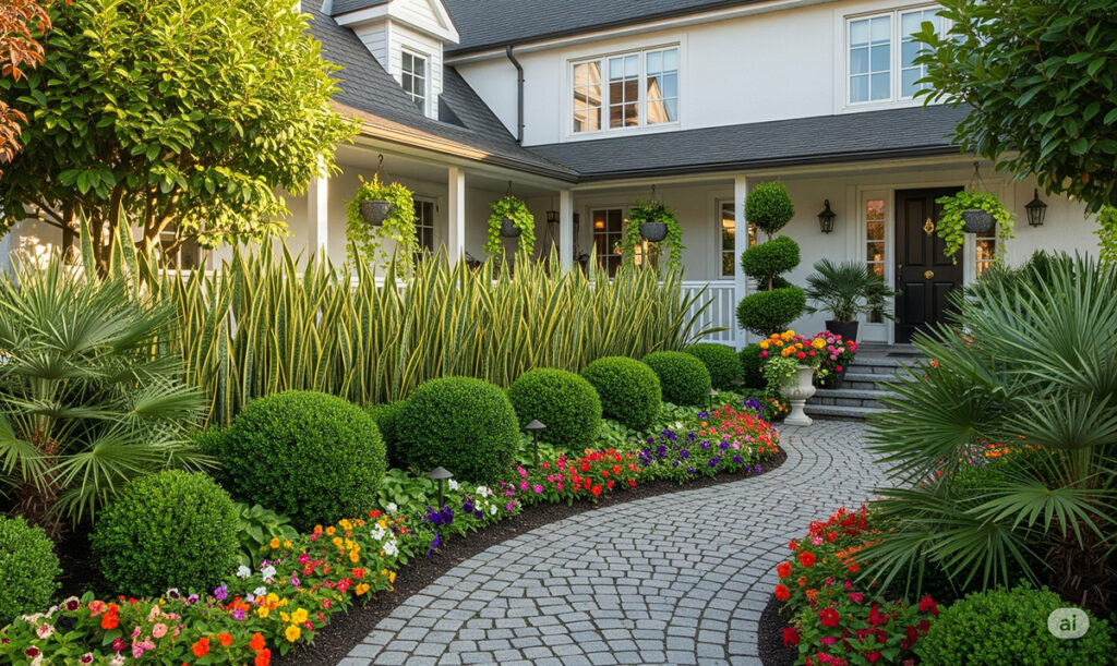 plantas com folhagem para entrada