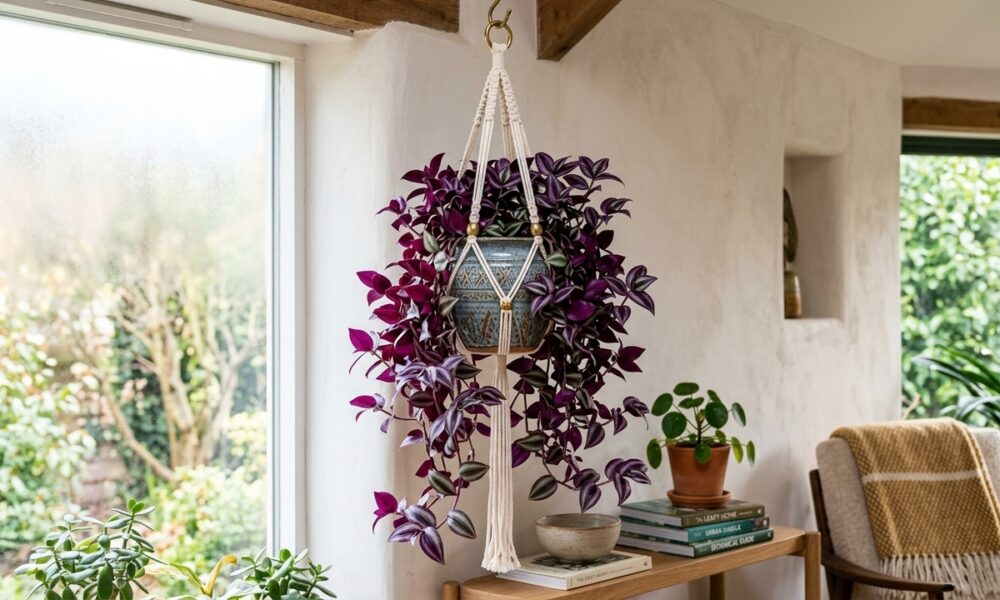 Plantas de interior com folhagem roxa