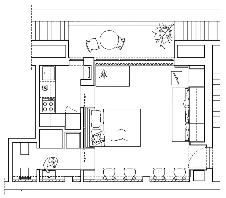 plantas de apartamento para varanda