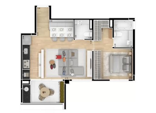 plantas de apartamento para banheiro