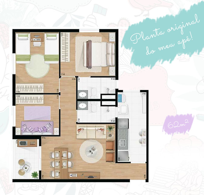 plantas de apartamento para sala