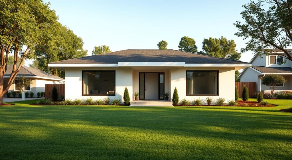 custo médio de construção de casas pequenas