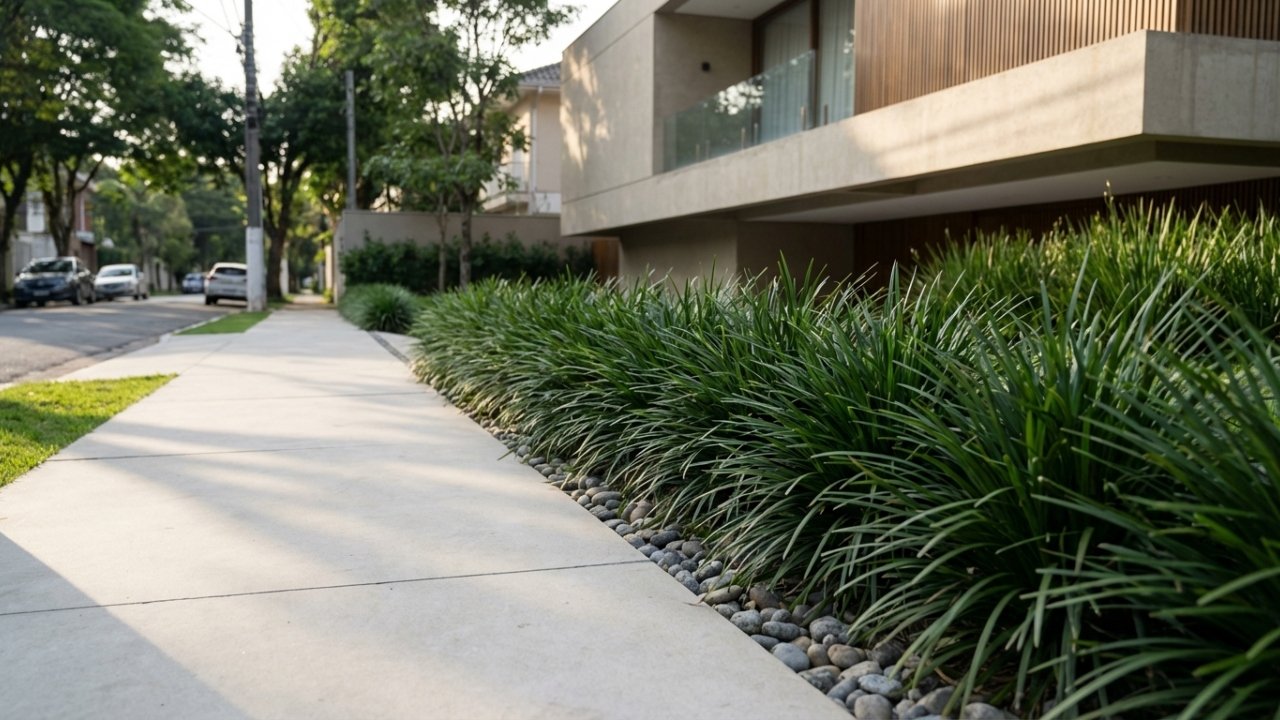 plantas resistentes ao sol para calçada