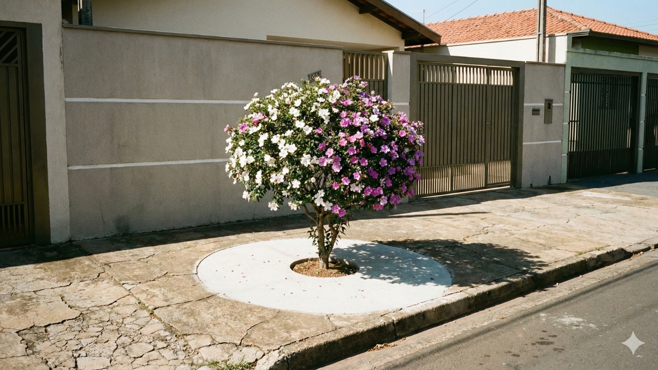 plantas para calçadas com fiação elétrica