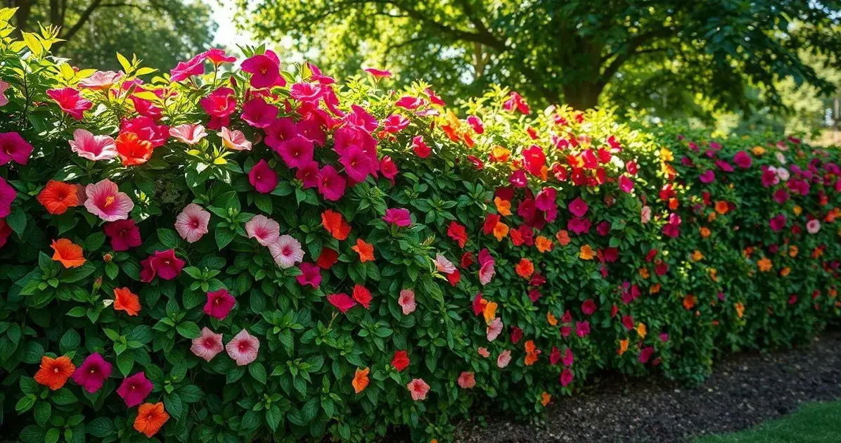 cerca viva florida para jardim pequeno