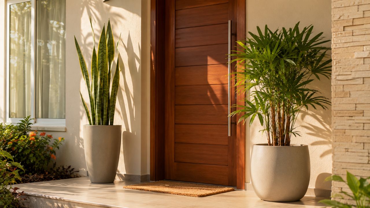 plantas resistentes para entrada de casa