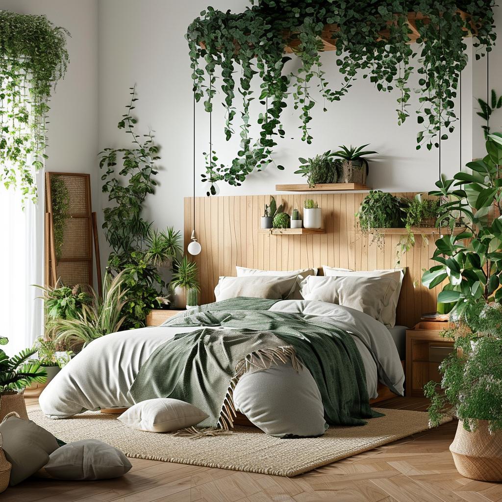 plantas pendentes para quarto de casal
