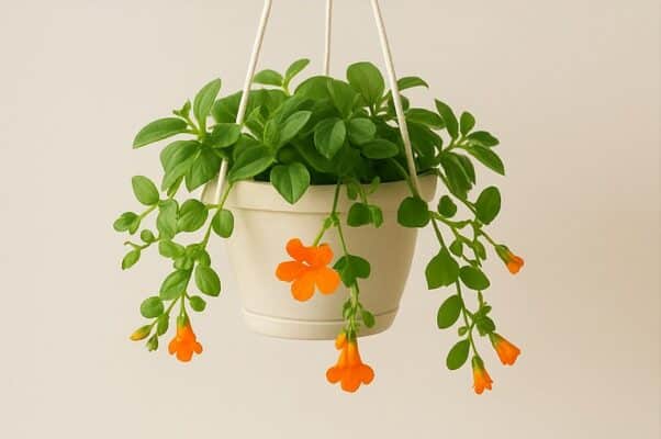 flores pendentes que gostam de sol