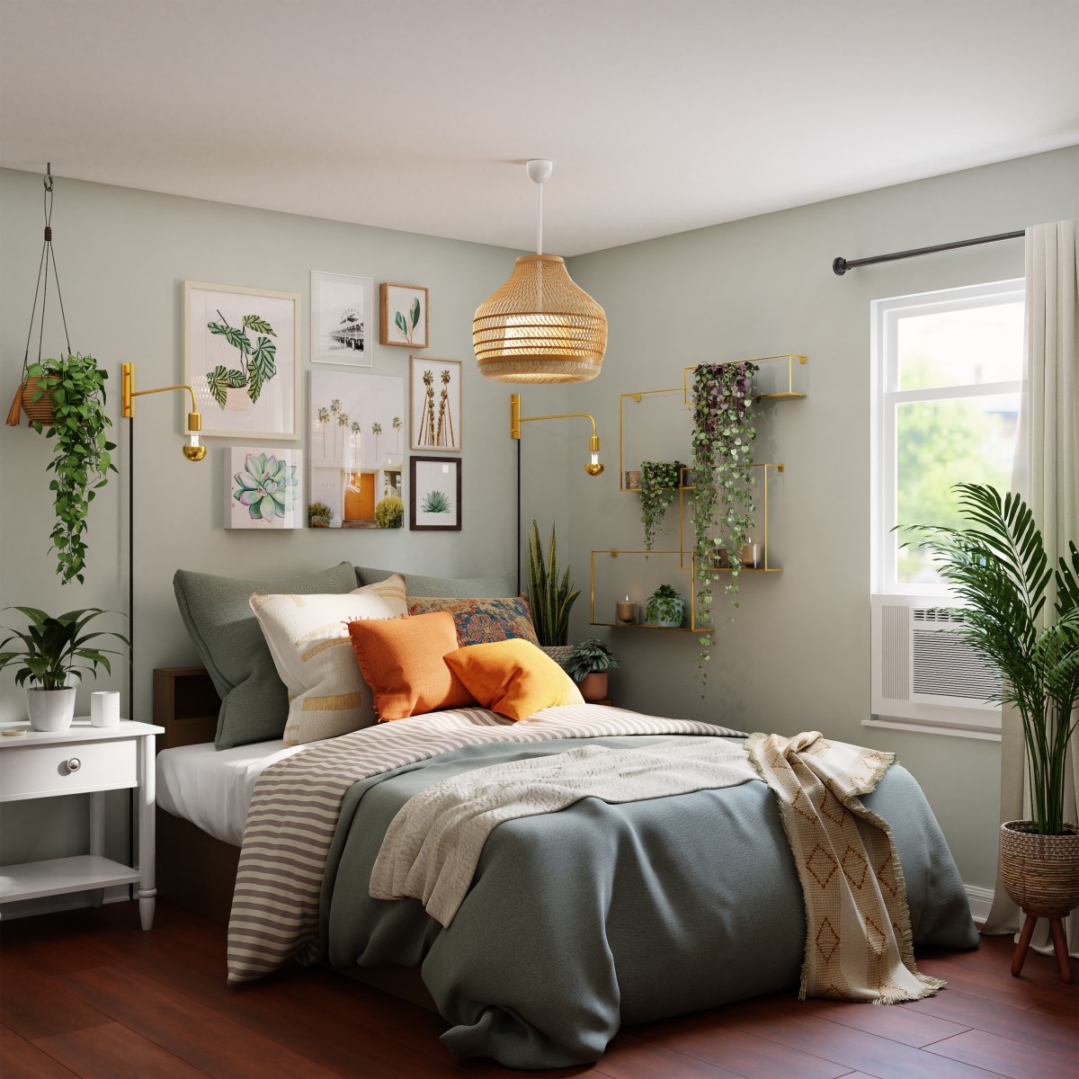 como decorar quarto com plantas