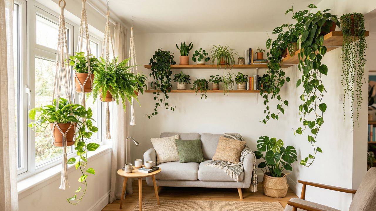 plantas para decorar estantes