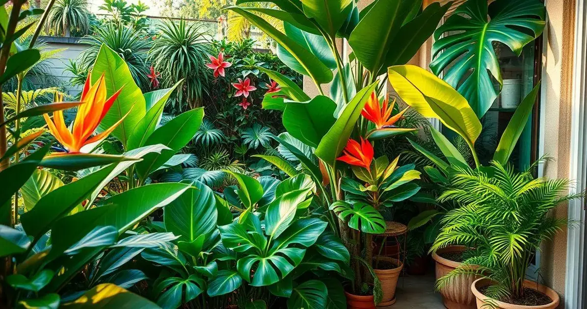 plantas tropicais de baixa luminosidade
