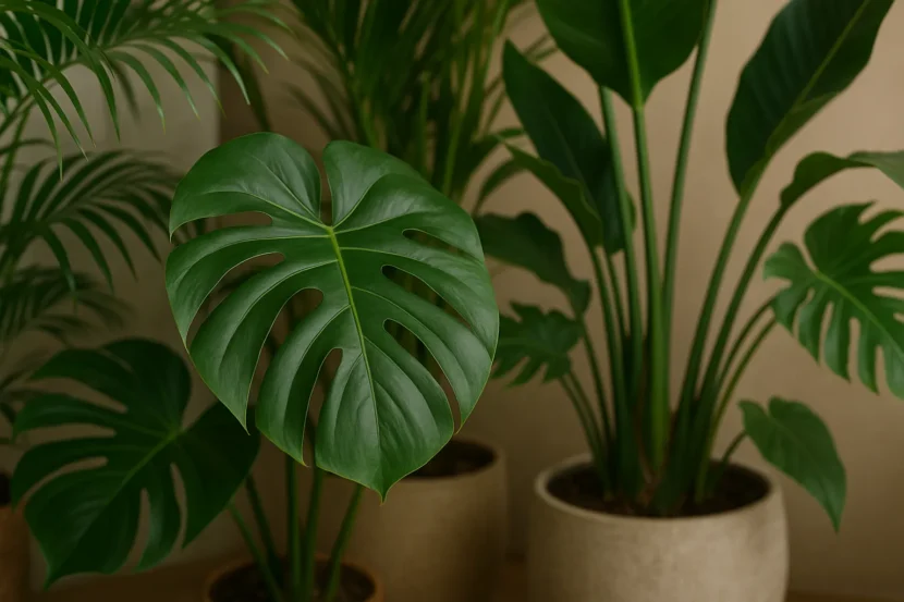 plantas tropicais com flores exóticas