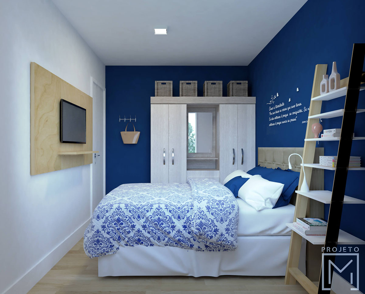 quarto azul bebê