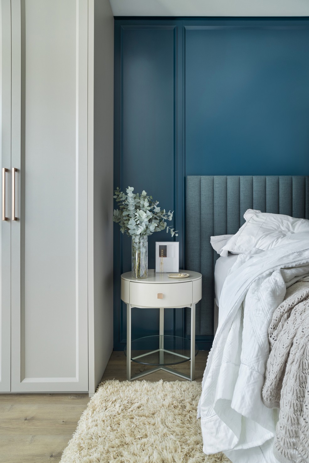 quarto azul escandinavo