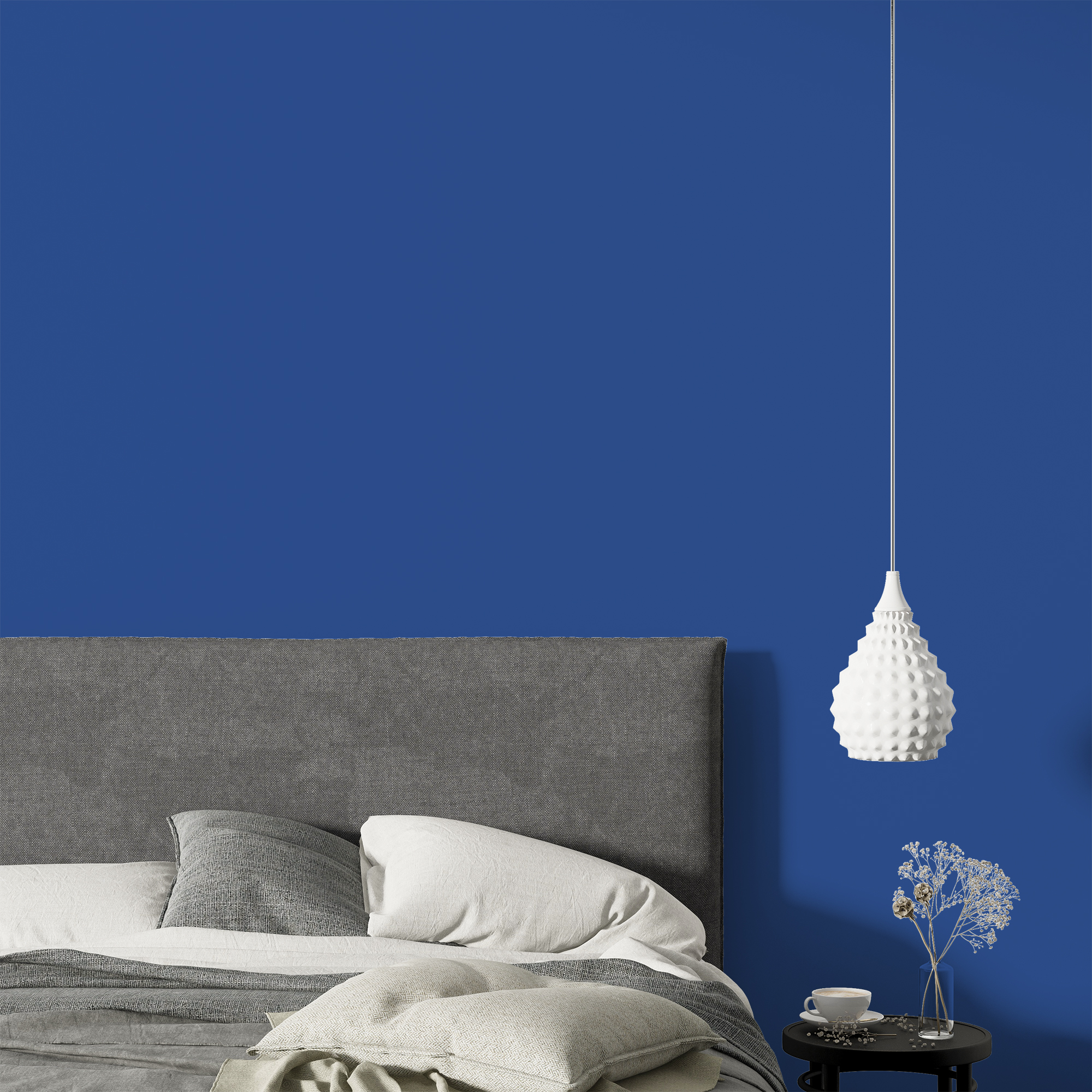 cores que combinam com azul no quarto