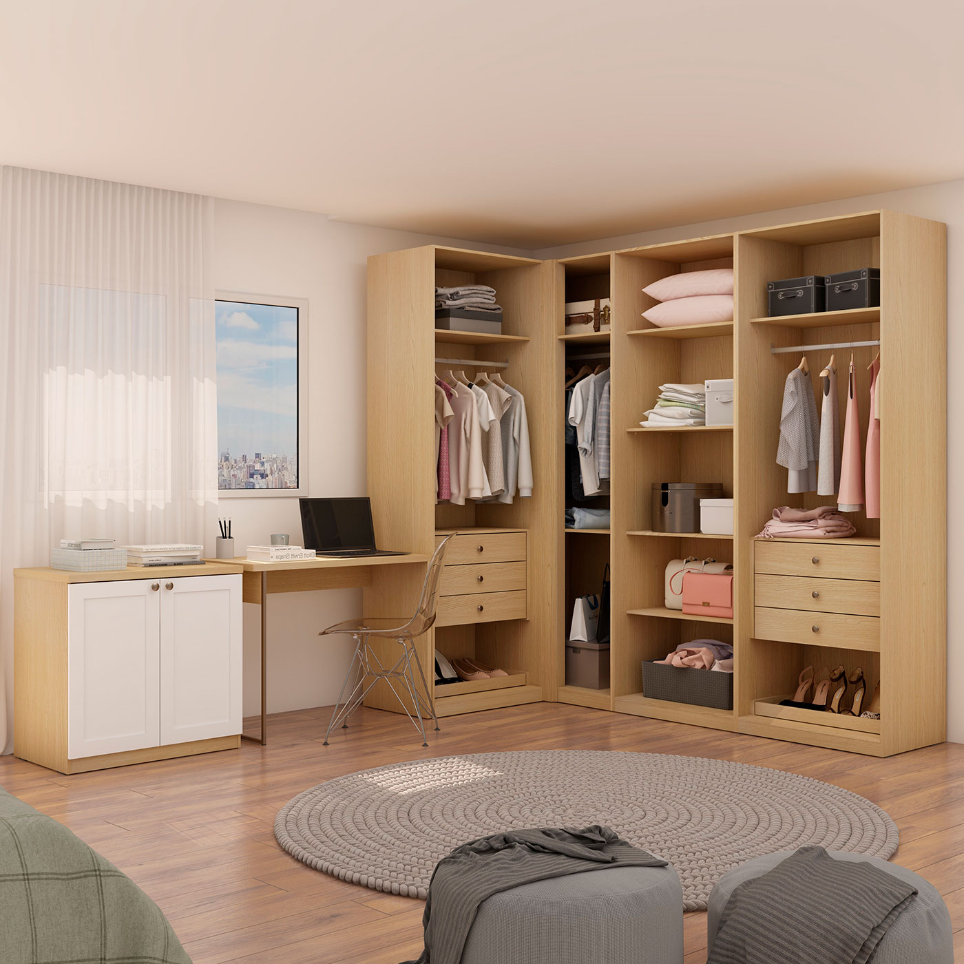 Closet planejado para quarto