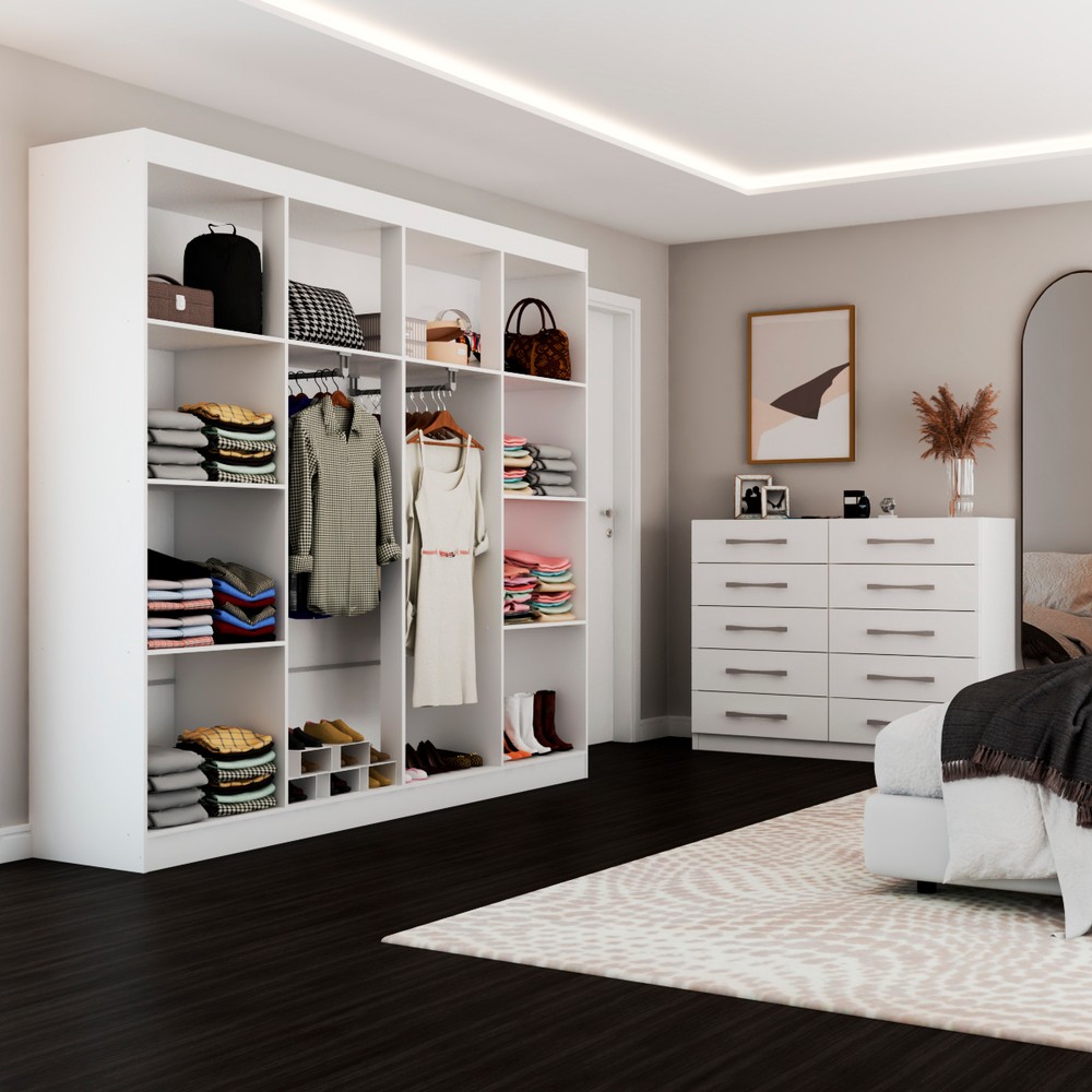 Closet atrás da cama