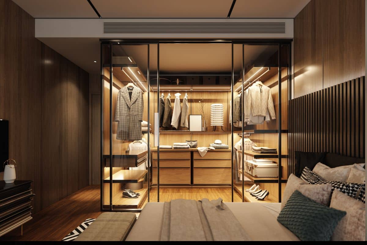 como fazer um closet de passagem em quarto pequeno