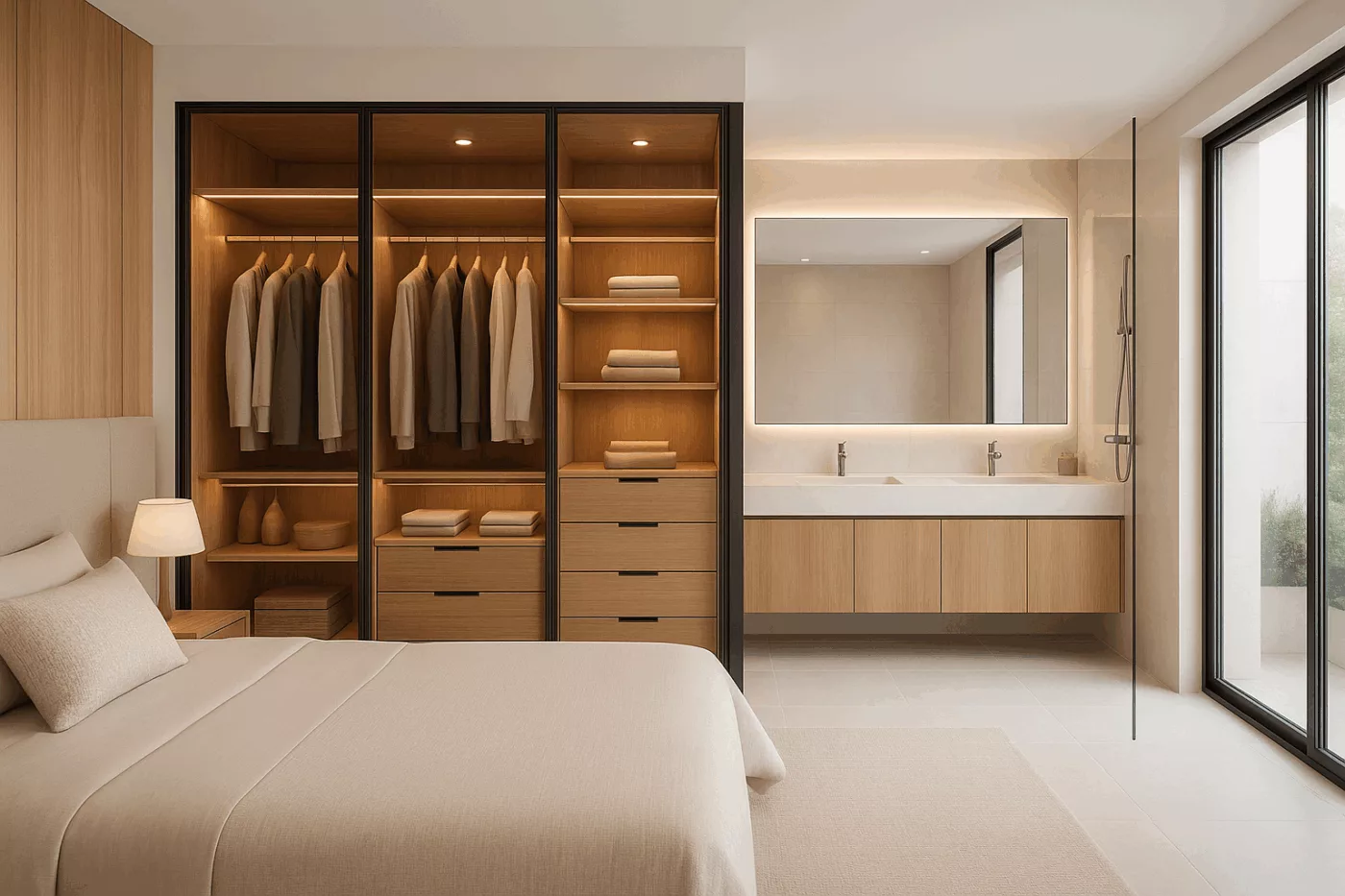 erros comuns ao projetar quarto com closet e banheiro