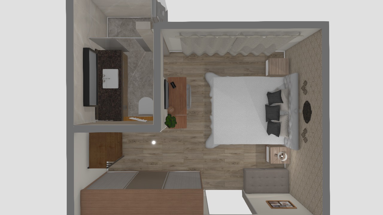 quarto com closet integrado
