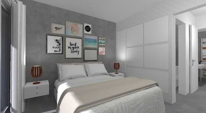 quarto com closet integrado