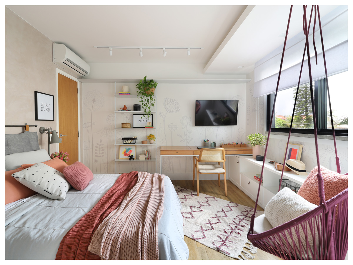 quarto de adolescente moderno